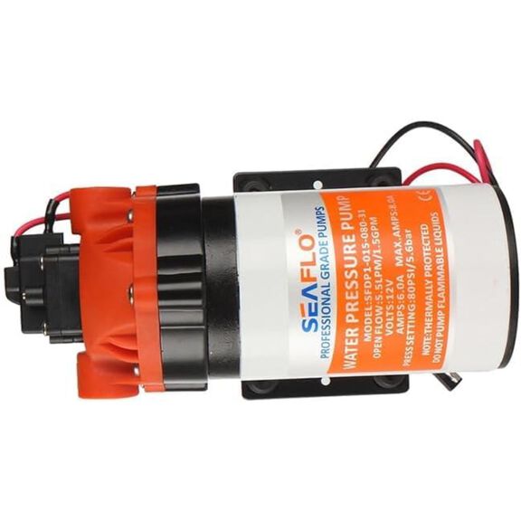 SEAFLO 31 Series 12V 1.8 GPM 100 PSI Viton Diaphragm Water Pump image number 2