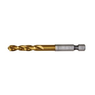 DEWALT Impact Ready Titanium Nitride Coated Drill Bit, 1/4"