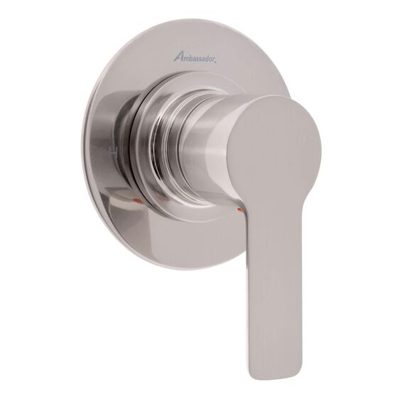 Irva 1H Shower Mixer, Thin Wall-Mount Brushed Nickel image number 0