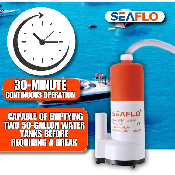 SEAFLO 12V 4 GPM Stainless Steel Submersible Pump image number 3