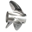 Q3 14.5" Diameter X 17" Pitch, 3-Blade Stainless Steel Propeller, Right Hand Rotation, High Polished Finish image number 0