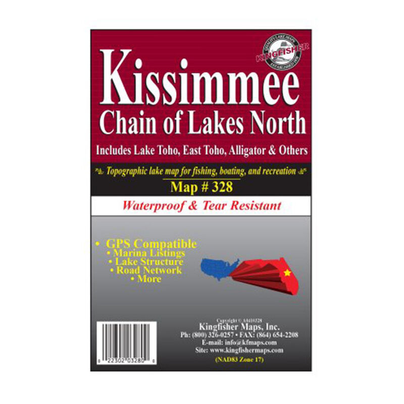Kissimmee Chain North Waterproof Map image number 0