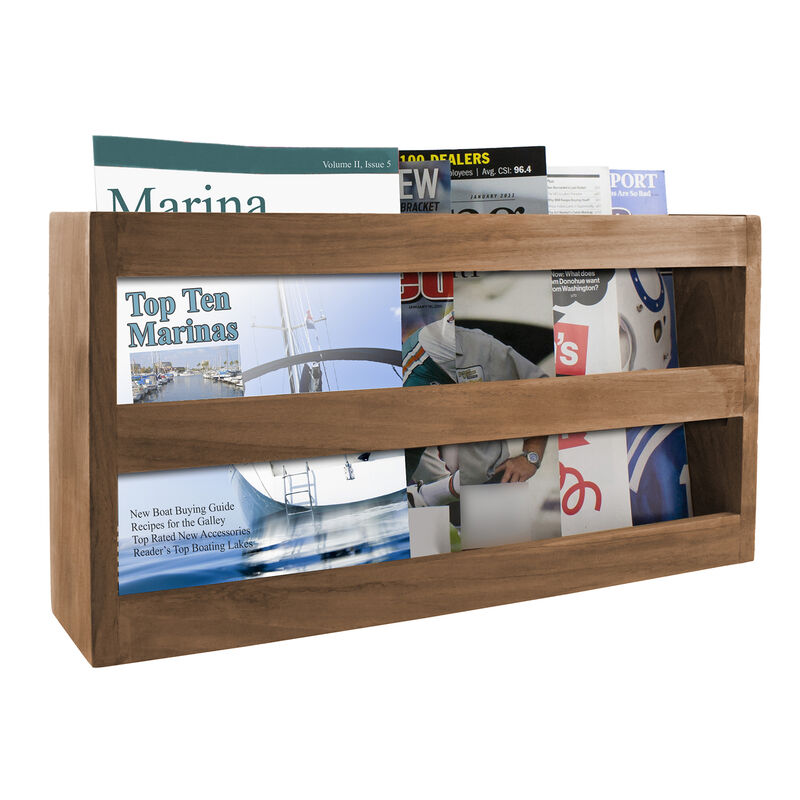 Double-Wide Magazine Rack | West Marine