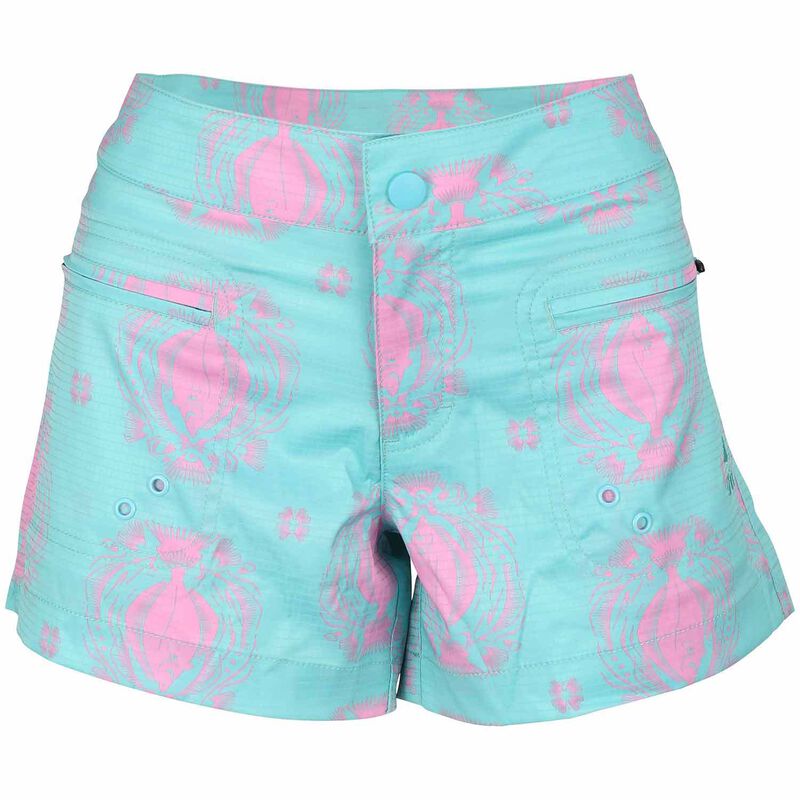 5FIN BY AFTCO Women's Royal Fish Shorts West Marine