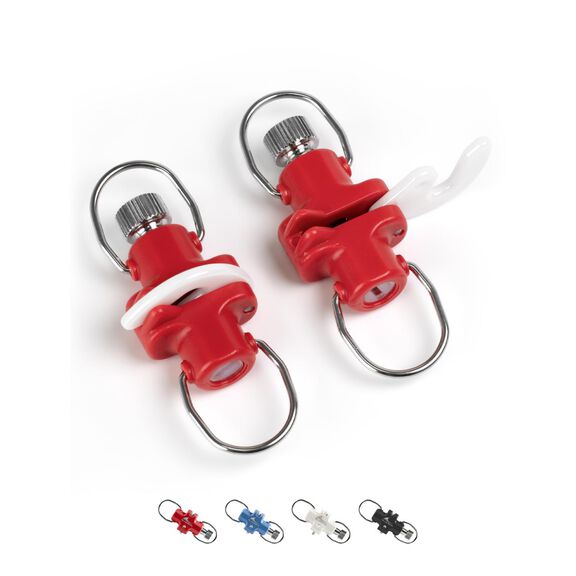 BLUEWING Zirconia Outrigger and Flat Line Release Clip Red 2pcs image number 0