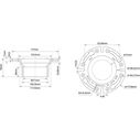 SEAFLO Universal Replacement RV Toilet 3in Floor Flange White image number 3