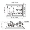 SEAFLO 33-Series Water Pump & Accumulator Tank System, 12V DC, 3.0 GPM, 45 PSI image number 3