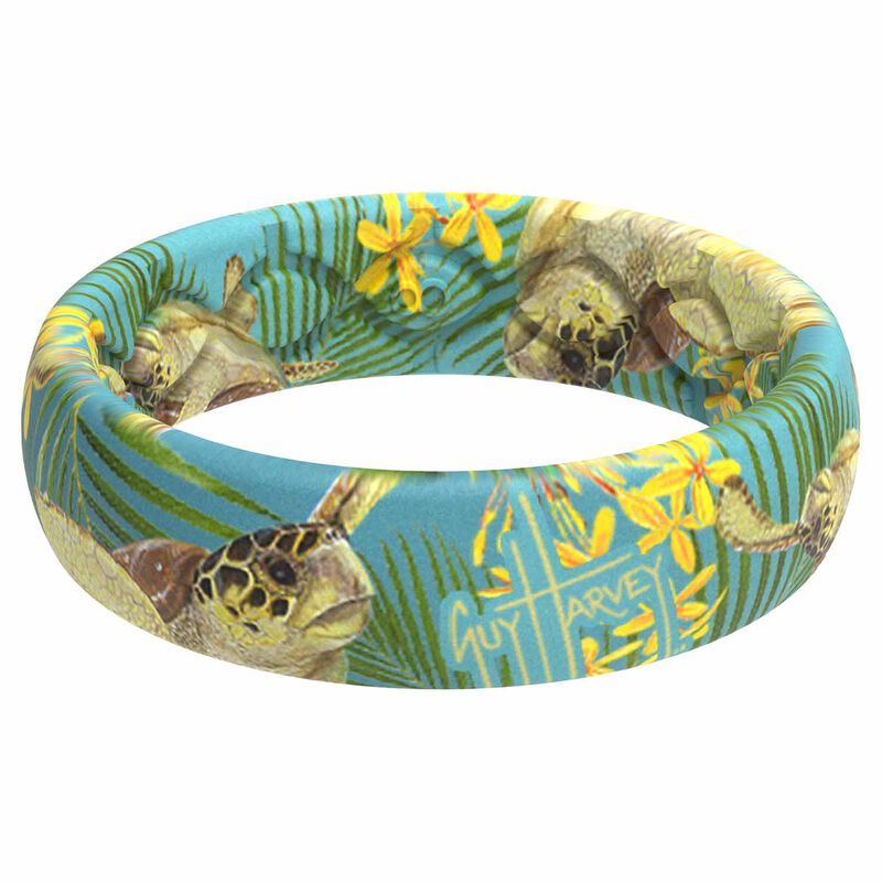 Guy Harvey Tropical Turtle Thin Silicone Ring West Marine