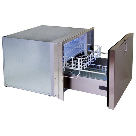 Drawer 70 Stainless Steel Refrigerator Only, Clean Touch, AC/DC, 4 Sided Flush Mount Flange, Remote Mount Compressor image number 1