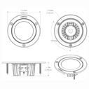 Shadow Flush Mount LED Down Lights, 380 Lumen, Polished Finish image number 2