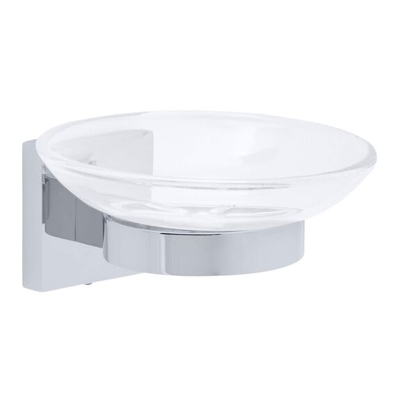 Erissa Soap Dish Plastic Dish Chrome image number 0