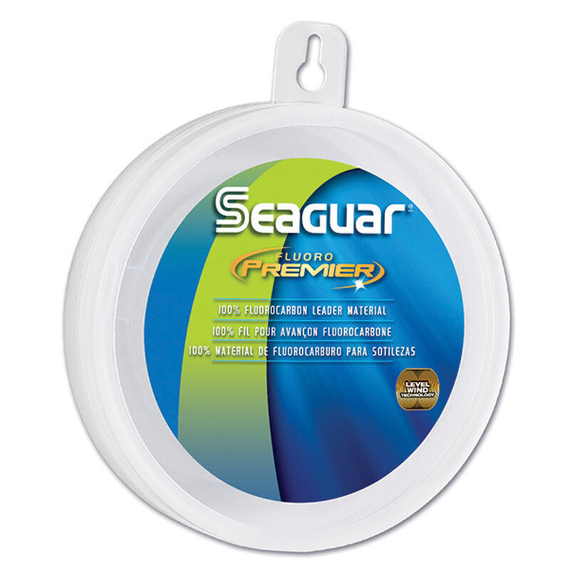 SEAGUAR Fluorocarbon Premier Leader Material, Flourescent Clear/Blue, 25  yds.
