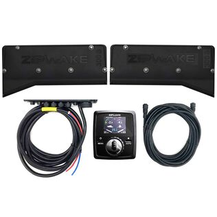 Zipwake 300S Chine Dynamic Fully Automatic Trim Control System Kit with Remote Control, Built-in GPS, 3D-Gyro and 3D Accelerometer and Interceptors 26.8" Width, 6.1" Depth, 6.0" Height