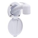 Recessed Shower Arctic White Cup & Lid, Small Arctic White Sprayer No Hook, 6' Stainless Steel Hose image number 0