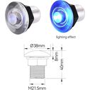SEAFLO 06 Series Flush Mount Livewell LED Light - Blue, 12V image number 2