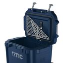 45 Quart Ultra-Tough Wheeled Hard-Sided Ice Chest Cooler, Fits 60 Cans, Navy image number 2