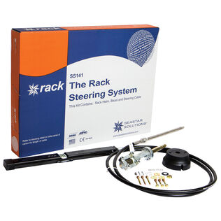 Stern Drive Rack and Pinion Steering System, Single Back Mount Rack, 22'