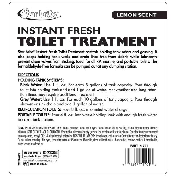 Instant Fresh Lemon Scent Toilet Treatment, Gallon image number 3