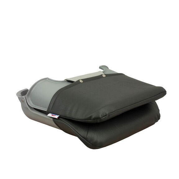 Skipper Folding Seat, Charcoal And Gray Upholstery With Gray Shell image number 3