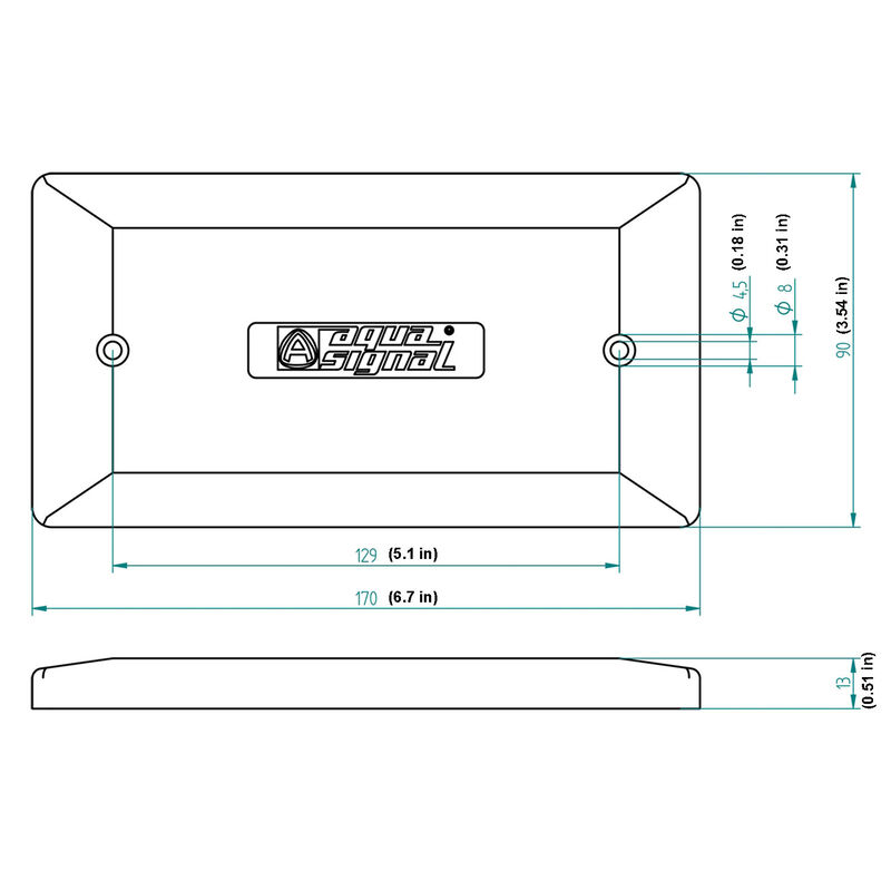 AQUA SIGNAL London LED Engine Room Light & Utlility Light, 24V DC