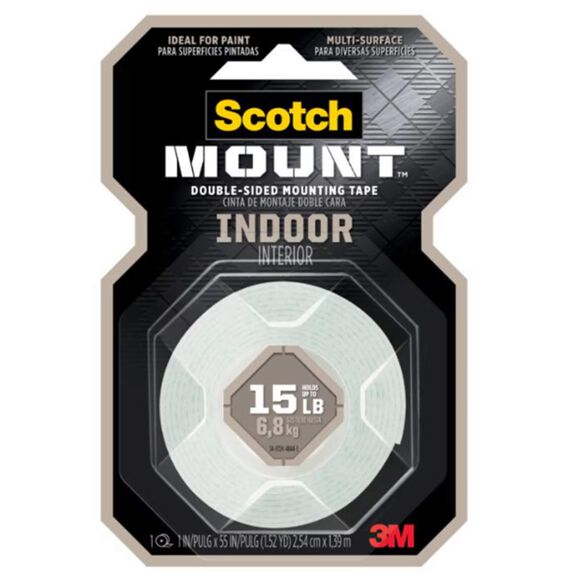 Scotch-Mount door Double-Sided Mounting Tape 110H-DC, 1/2" x 80" image number 0