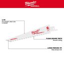 6&rdquo; 8TPI Drywall SAWZALL&trade; Blades, 3 Pack image number 1