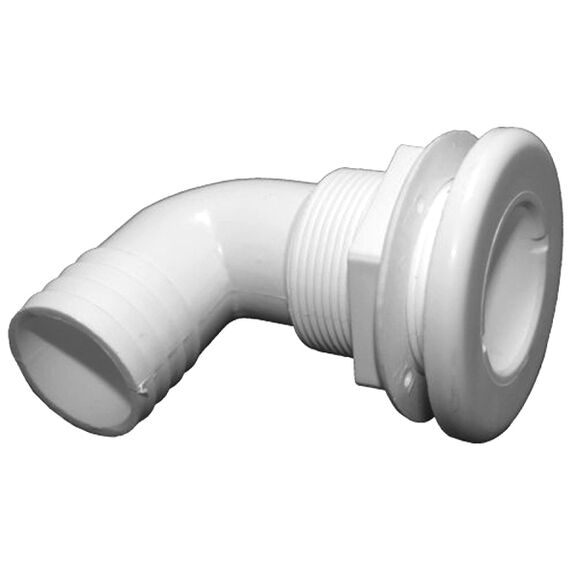 1 1/8" Thru-Hull, 90&deg; with Hose Barb image number 0