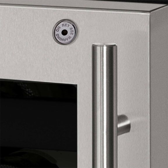 15" 5 Class Stainless Wine Captain with Lock, Left Hinged image number 1