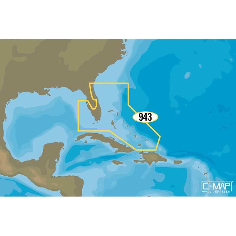 NA-Y943 Florida and the Bahamas Electronic C-MAP MAX-N+ Chart microSD/SD Card image number 0