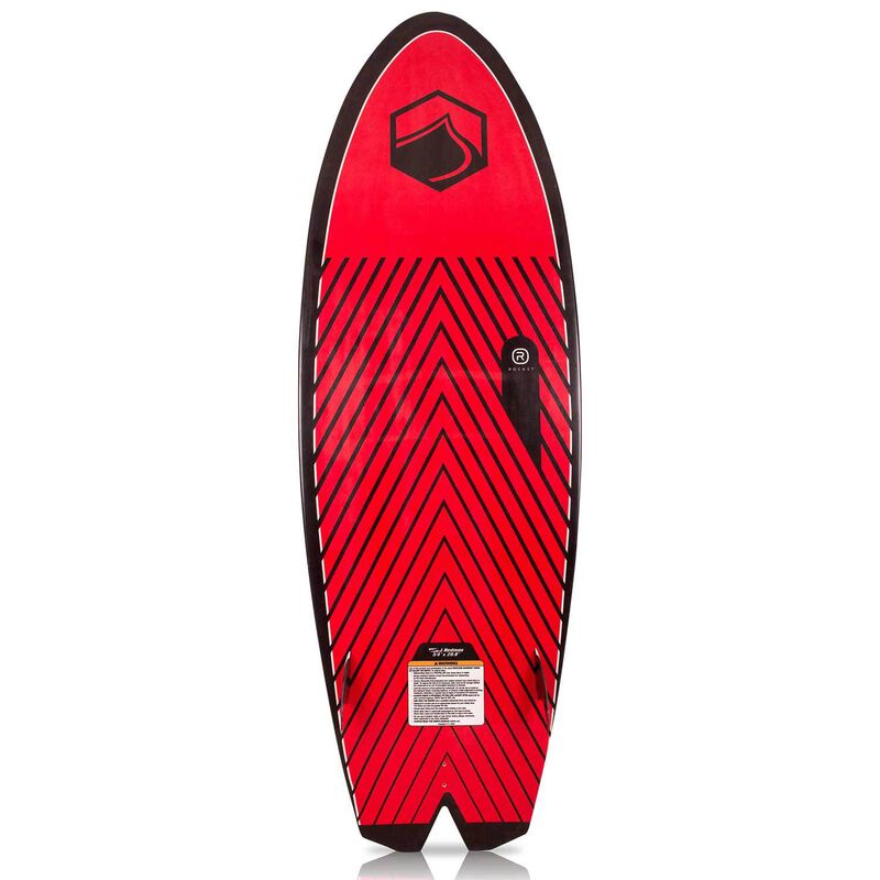 5'4" Rocket Wakesurf Board with Surf Rope image number 1