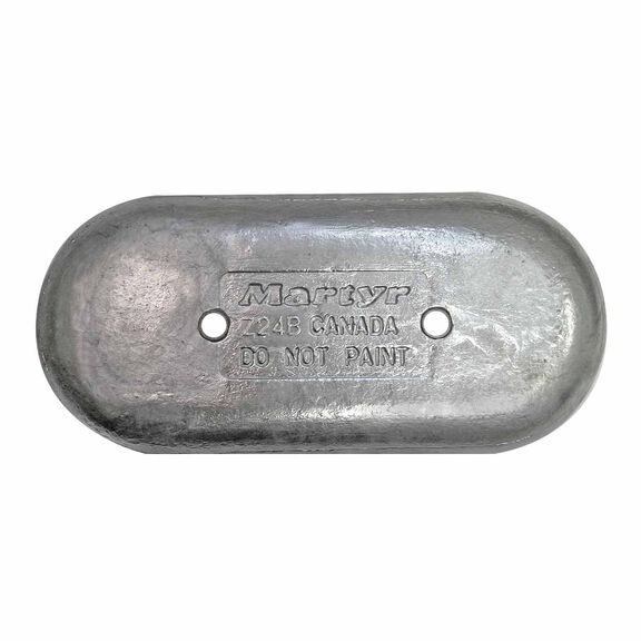 Bolt-On Aluminum Hull Anode, 6.25" x 14" x 1.25" image number 0