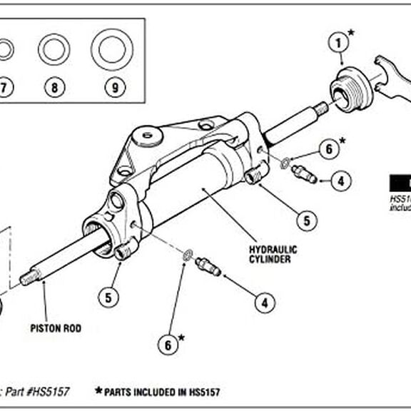 Seastar HS5157 Front Mount Hydraulic Steering Cylinder Seal Kit with Pin Wrench image number 5
