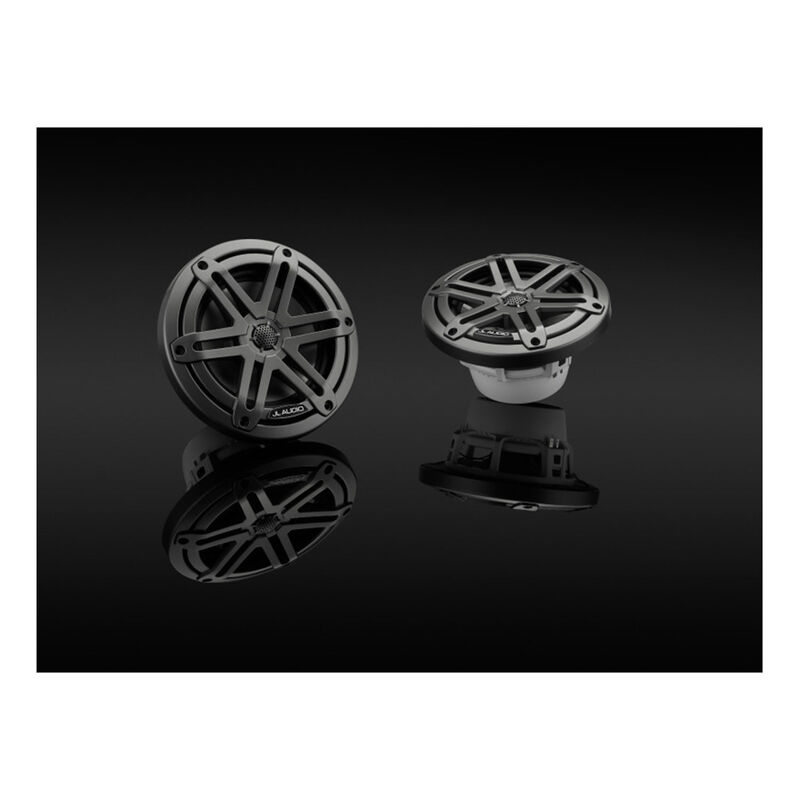 M3-650X-S-Gm 6.5" Marine Coaxial Speakers, Gunmetal Sport Grilles image number null