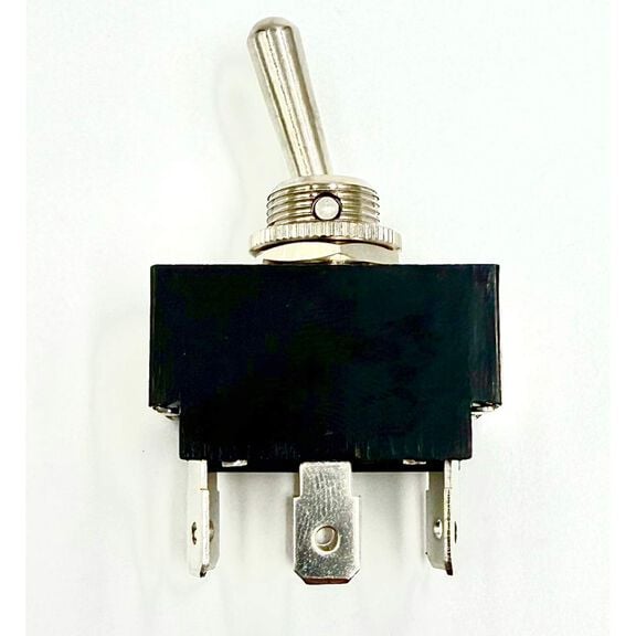 Chrome Plated Toggle Switch, On/Off/(On), DPDT image number 0