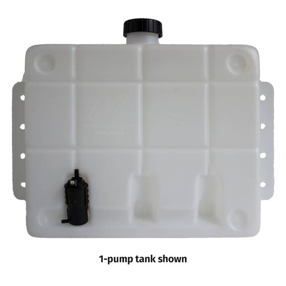 Wiper Reservoir, 10L, 2 x 12V Pump (new style) image number 0