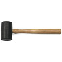 16 oz. Rubber Mallet with Hickory Handle image number 0