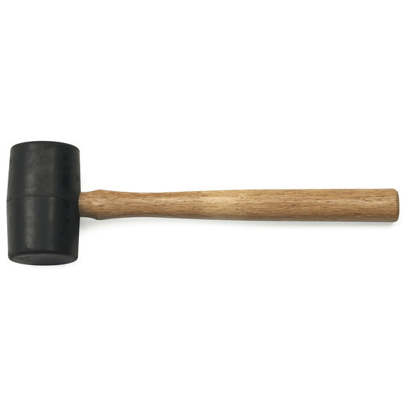 16 oz. Rubber Mallet with Hickory Handle image number 0