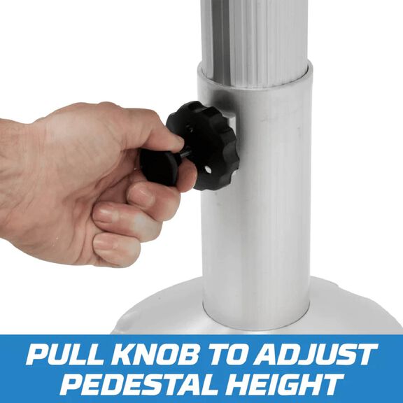 2 7/8" Adjustable 12-18" Pedestal with 8WD374 image number 8