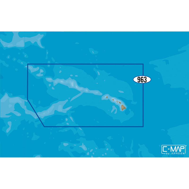 NA-M963 Hawaiian Islands C-MAP MAX Chart microSD/SD Card image number 0