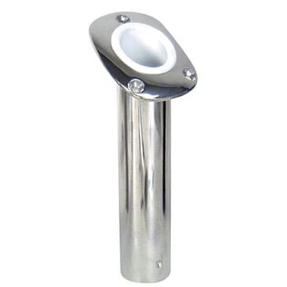 Bluewater 30 Deg. Stamped S.S. Flush Mount Rod Holder