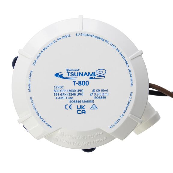 800 GPH Tsunami MK2 Electric Bilge Pump image number 2
