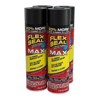 Flex Seal&reg; Max Black, 17oz, 4-Pack