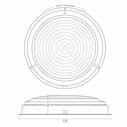 6 7/8" Stainless Steel LED Dome Light, White/Red image number 5
