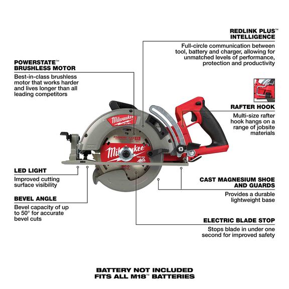 M18 FUEL&trade; Rear Handle 7-1/4" Circular Saw image number 1