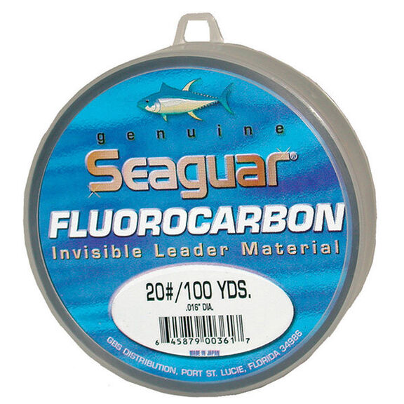 Blue Label Fluorocarbon Leader Material, Fluorescent Clear/Blue, 100 yds. image number 0
