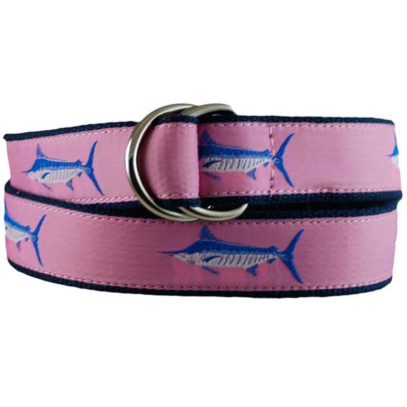 Women's Cotton Web Belt with Whale Motif image number 0