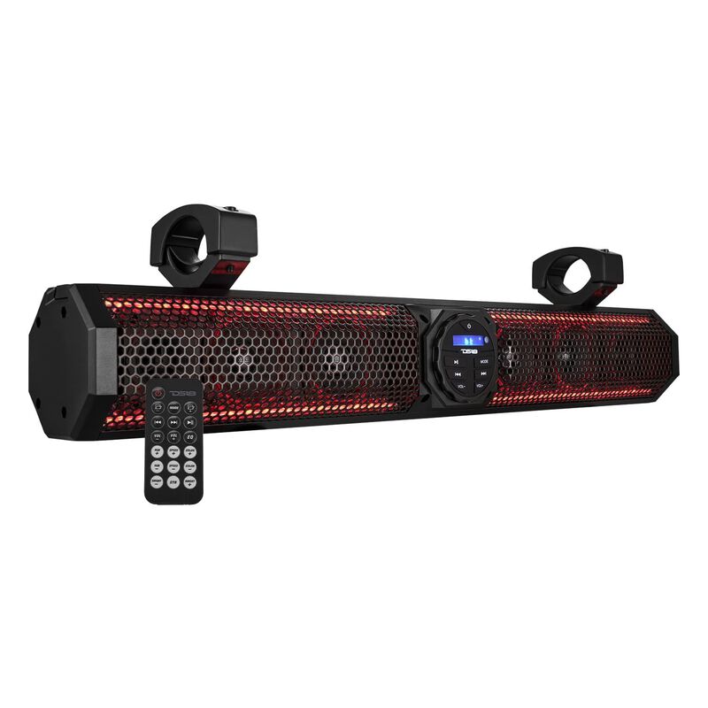 Ds18 26" Marine Amplified with Bluetooth Sound Bar Speaker System, 6 Speakers and RGB LED Lights, 600 Watts | by West Marine