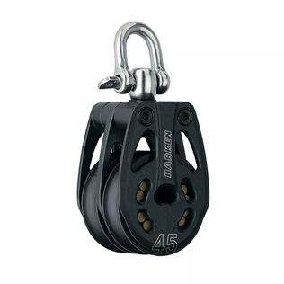 45 mm Aluminum Double Block &mdash; Swivel