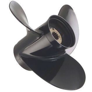 7.9" x 6" Quicksilver Black Diamond 3-Blade, RH, High Thrust Aluminum Propeller