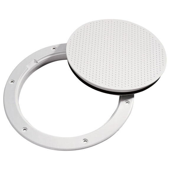 Pry Out 8" Deck Plate Nonskid White image number 0